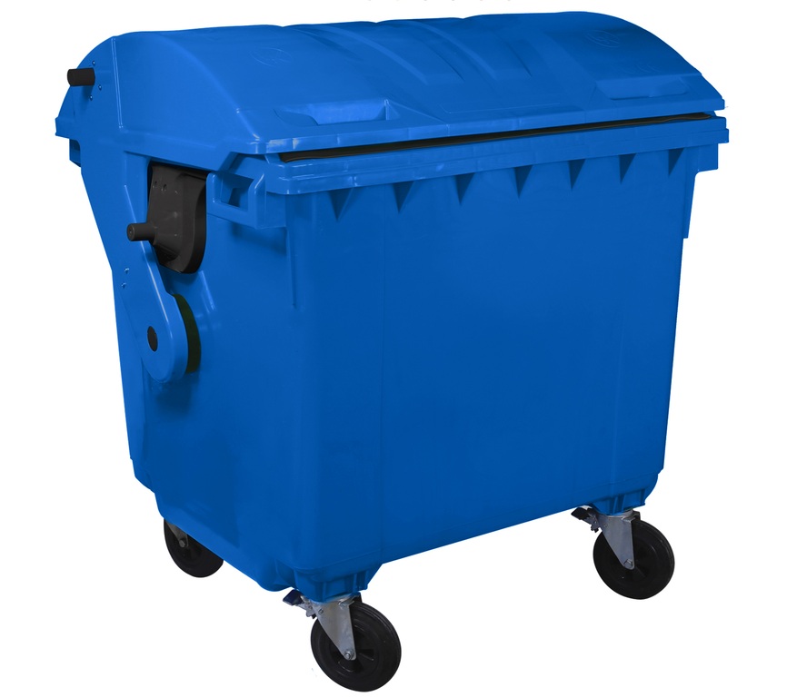 Container colectare selectiva 1100L cu capac semi rotund